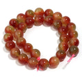 Watermelon Quartz Chalcedony Red Stone Beads – DIY Jewelry Natural Stone Beads PLUSH 12mm