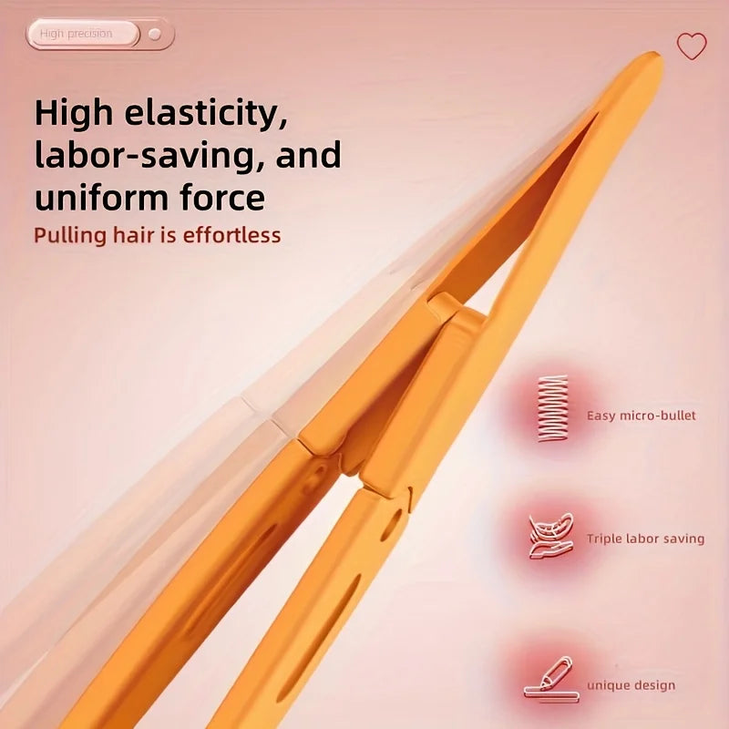 Precision Stainless Steel Eyebrow Tweezers | Non-Slip Grip Eyebrow Tweezers PLUSH