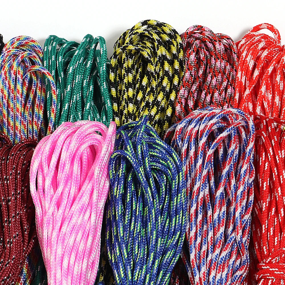 10 Yards 2mm Camouflage Polyester Braided Paracord DIY Cord Braided Paracord Rope PLUSH