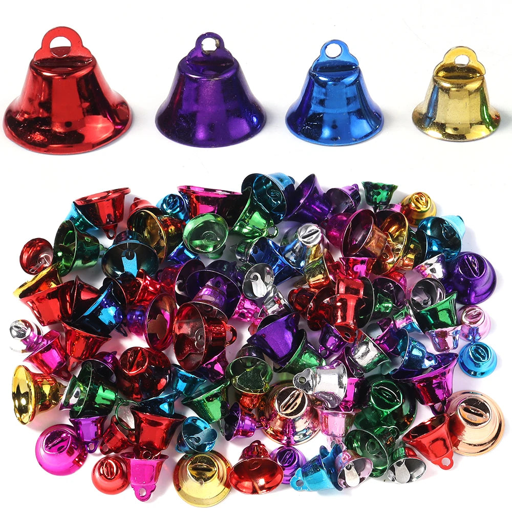 20pcs Mini Metal Christmas Bells – DIY Jewelry & Xmas Decor DIY Craft Bells PLUSH