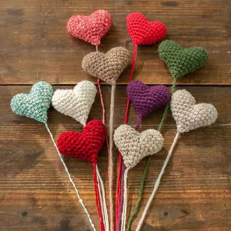 Handmade Crochet Heart Newborn Baby Photography Prop Baby Photography Prop PLUSH