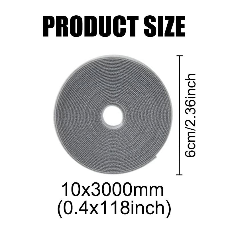 Reusable Nylon Cable Ties – Desktop Wire Management Straps Cable Management Ties PLUSH