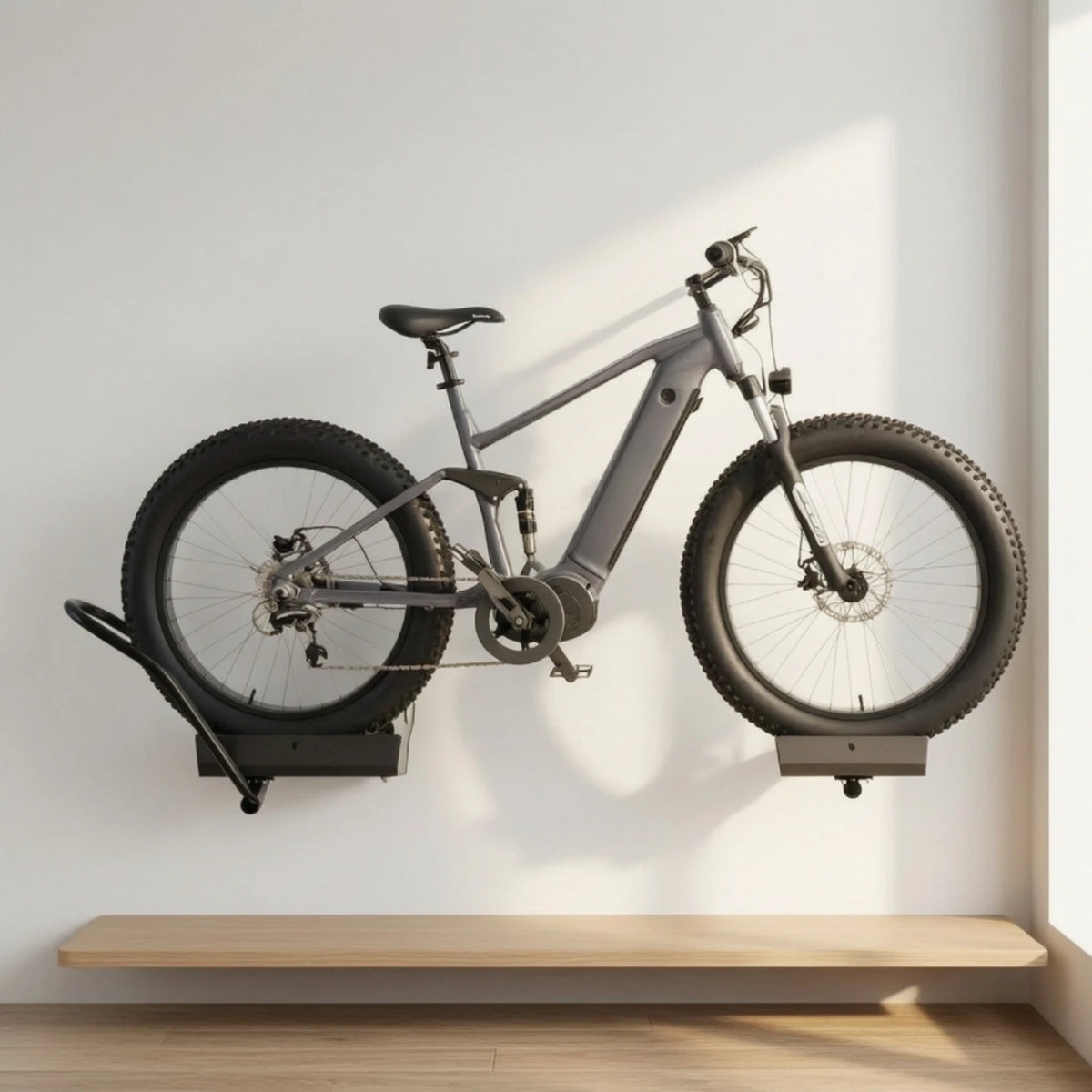 Wall Mount Bike Rack – Adjustable Hanger for 24–29" Cycles Bike Wall Mount PLUSH