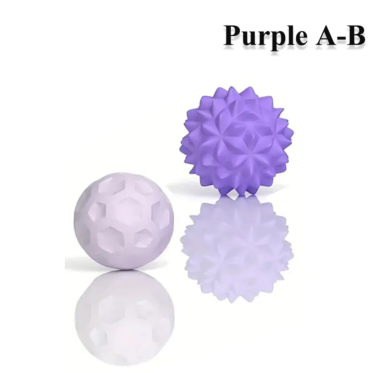 Silicone Magnetic Fidget Balls Sensory Toy Set – 2 to 8 PCS Magnetic Fidget Toy PLUSH 2PCS Purple A-B