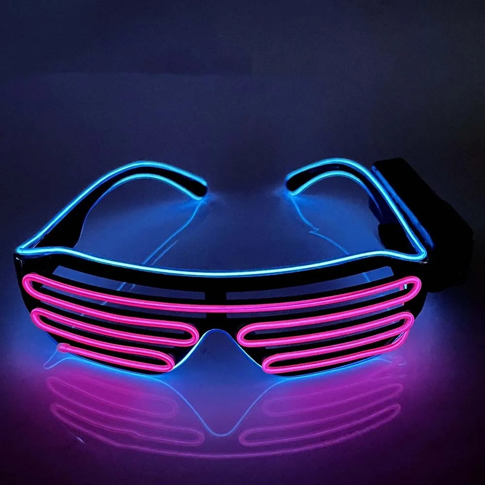 LED Glowing Glasses – Colorful Light-Up Party Glasses LED Party Glasses PLUSH Style 3