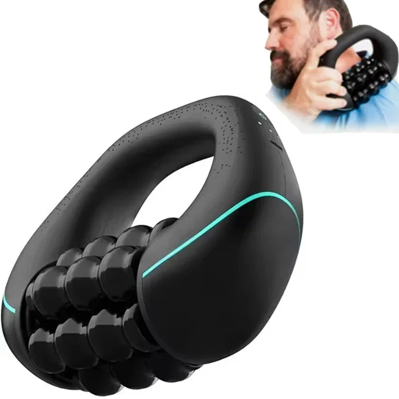 Portable Vibrating Massage Roller | USB Rechargeable, Adjustable Speed Handheld Massager PLUSH