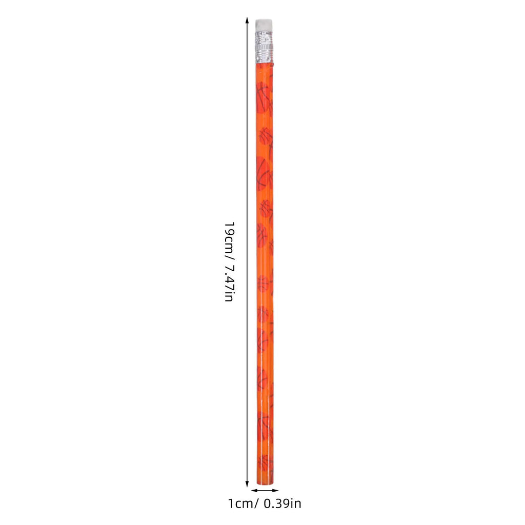 144pcs Basketball Sports Novelty Pencils Bulk with Erasers Novelty Pencil Set PLUSH