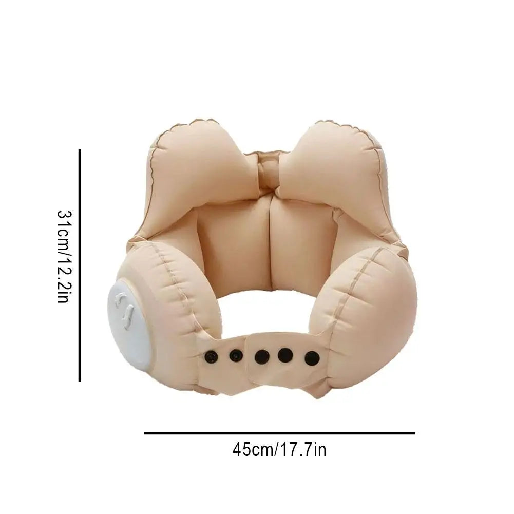 Inflatable U-Shaped Travel Neck Pillow – Compact & Portable Inflatable Travel Pillow PLUSH