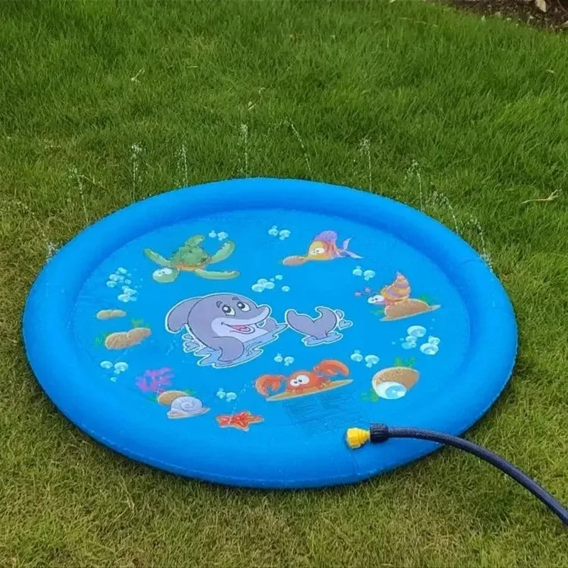 170cm Inflatable Water Spray Sprinkler Play Mat for Kids Kids Sprinkler Play Mat PLUSH