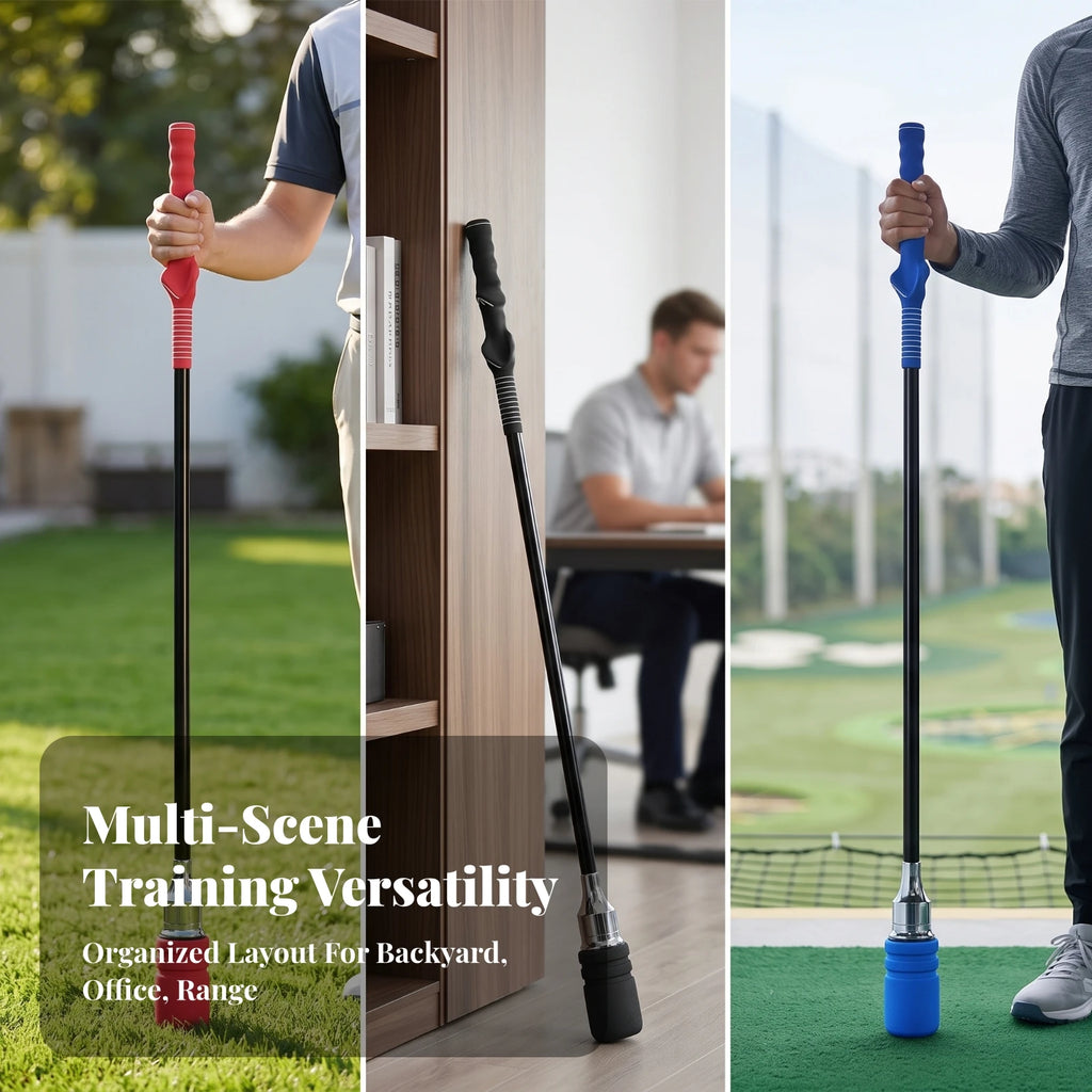 Golf Swing Trainer Stick – Weighted Tempo & Strength Training Aid Golf Swing Trainer PLUSH