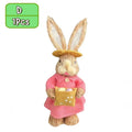 Straw Bunny Rabbit Ornaments – Easter Home Garden Decor | Buy 1 Get 1 Easter Bunny Ornament PLUSH D-1PCS 35CM