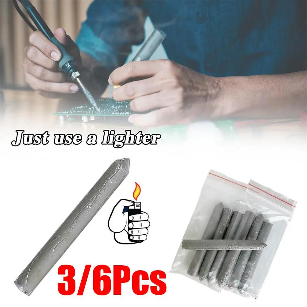 Low-Temp Flux Core Welding Rods – Copper Aluminum Steel 3/6pcs Welding Electrodes PLUSH