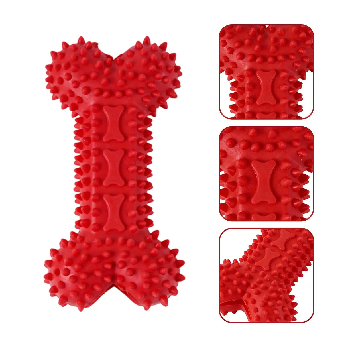 Bone-Shaped Dog Chew Toy – Rubber Teeth Cleaning Stick Dog Chew Toy PLUSH