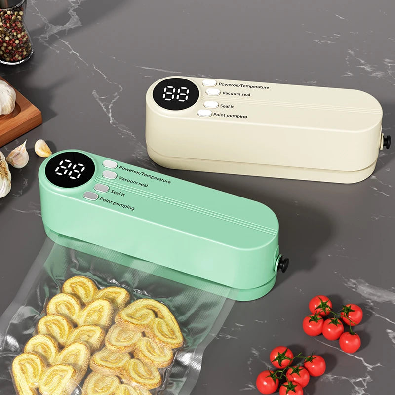 Mini Wireless Rechargeable Vacuum Food Sealer – Portable Vacuum Food Sealer PLUSH