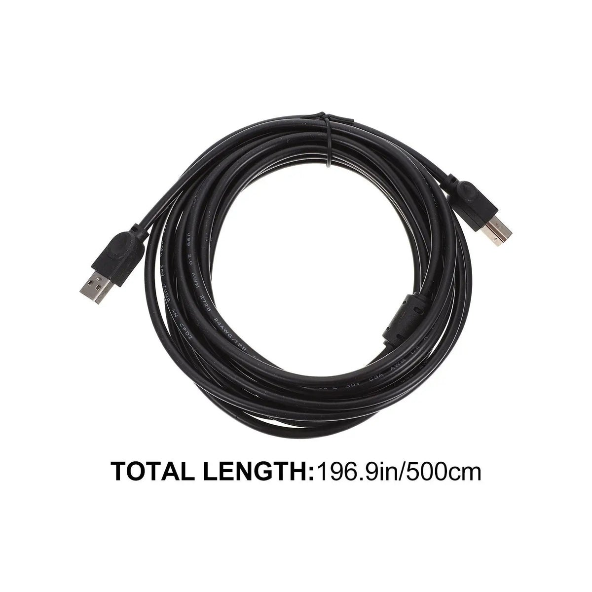 Foxnovo USB Printer Cable Copper Core – No Driver, 5M USB Printer Cable PLUSH