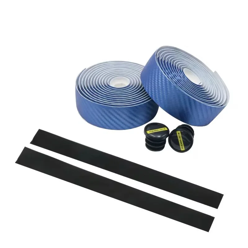 EVA PU Road Bike Handlebar Tape + End Plugs | Anti-Slip Grip Bike Handlebar Tape PLUSH
