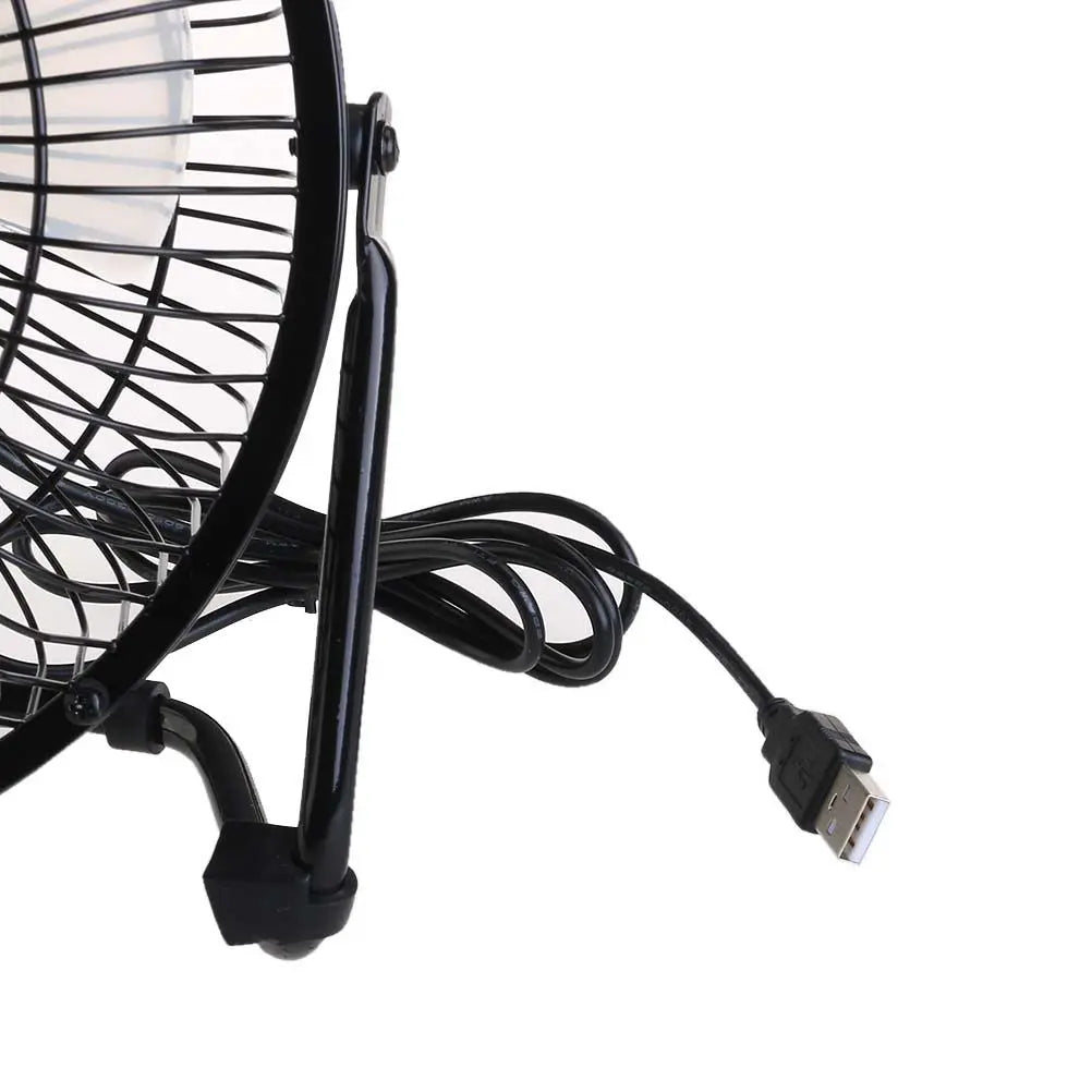 Foxnovo 8-Inch USB Metal Desktop Fan 360° Rotation 2-Speed USB Desktop Fan PLUSH