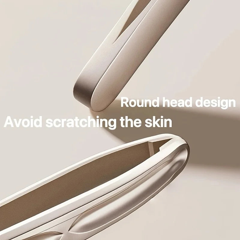 Stainless Steel Round Tip Tweezers – Eyebrow & Beard Grooming Eyebrow Tweezers PLUSH