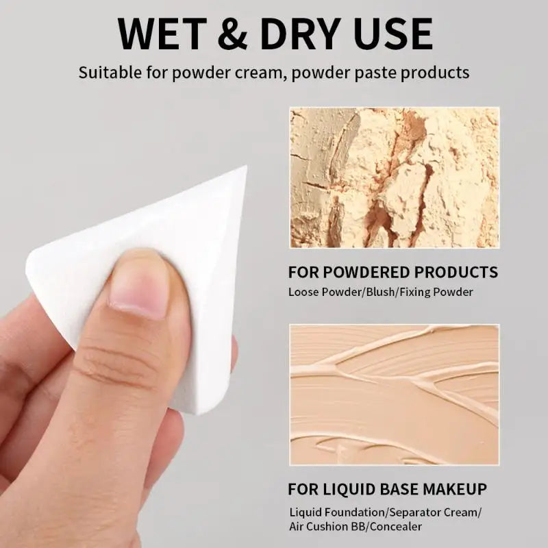 Triangle Wedge Makeup Sponge 1–30pcs | Foundation & Concealer Makeup Sponge PLUSH