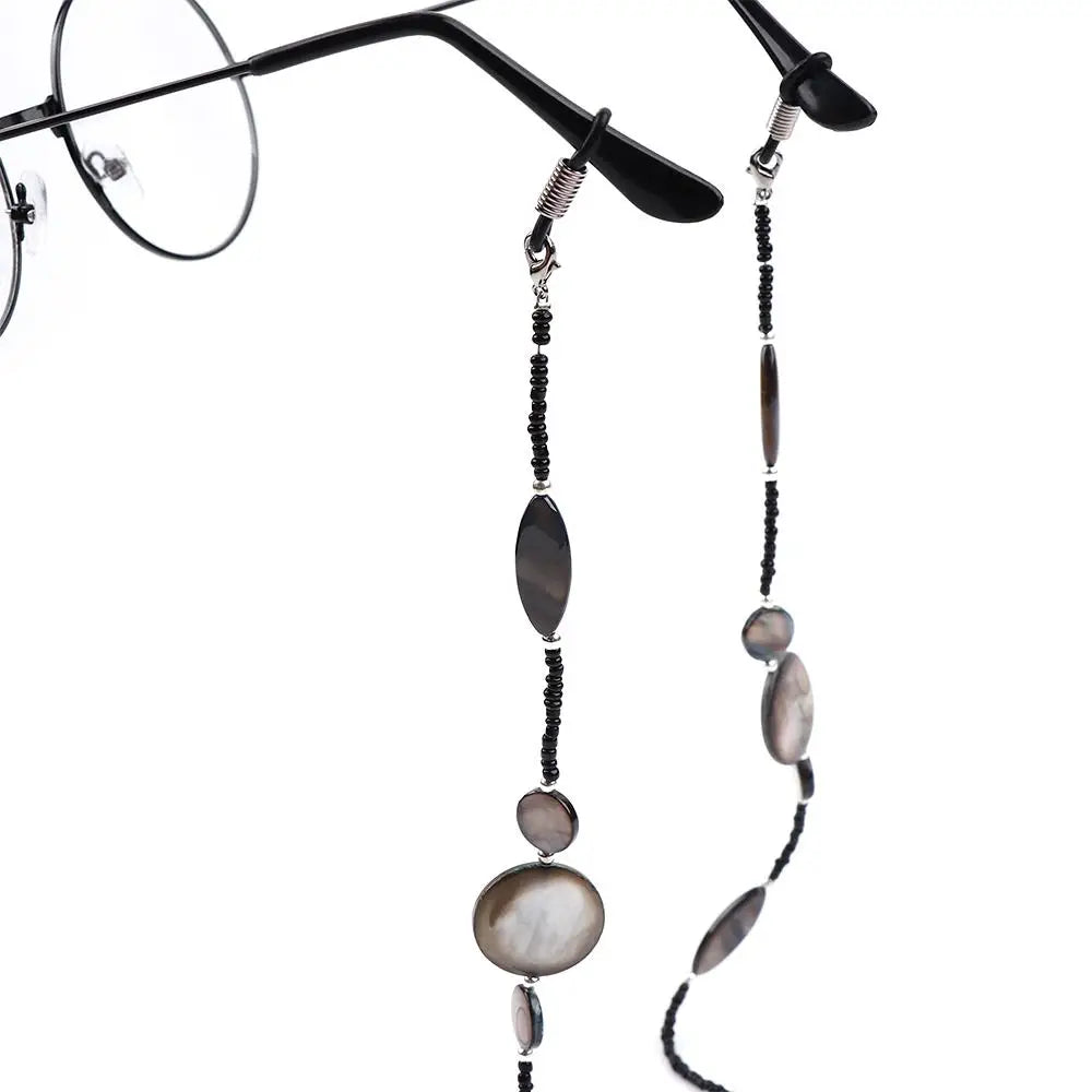 Shell & Glass Bead Eyeglass Chain – Beaded Sunglasses Lanyard Eyeglass Chain PLUSH