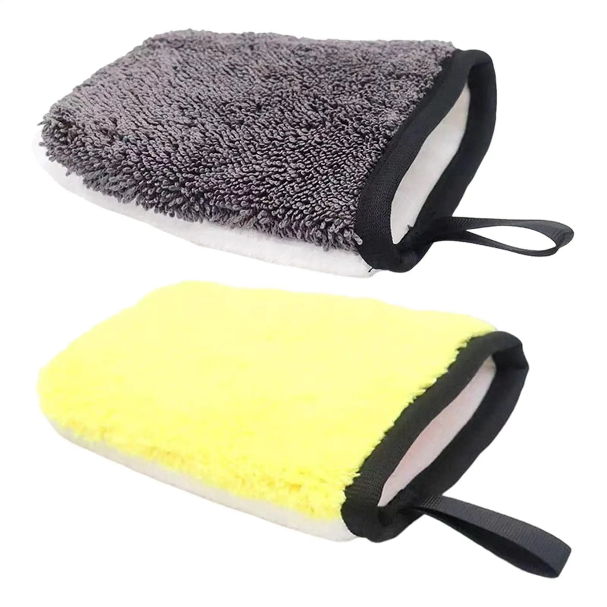 Microfiber Car Wash Mitt – Dual-Sided Auto Detailing Glove Car Wash Mitt PLUSH