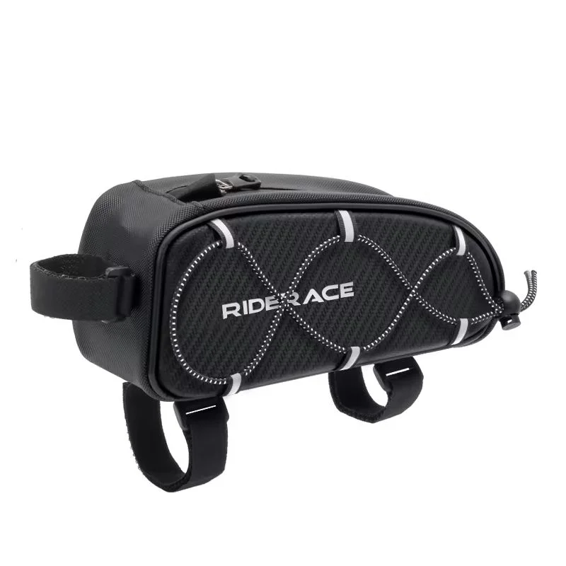 MTB Gravel Bike Handlebar Front Bag – Waterproof Top Tube Bike Handlebar Bag PLUSH black