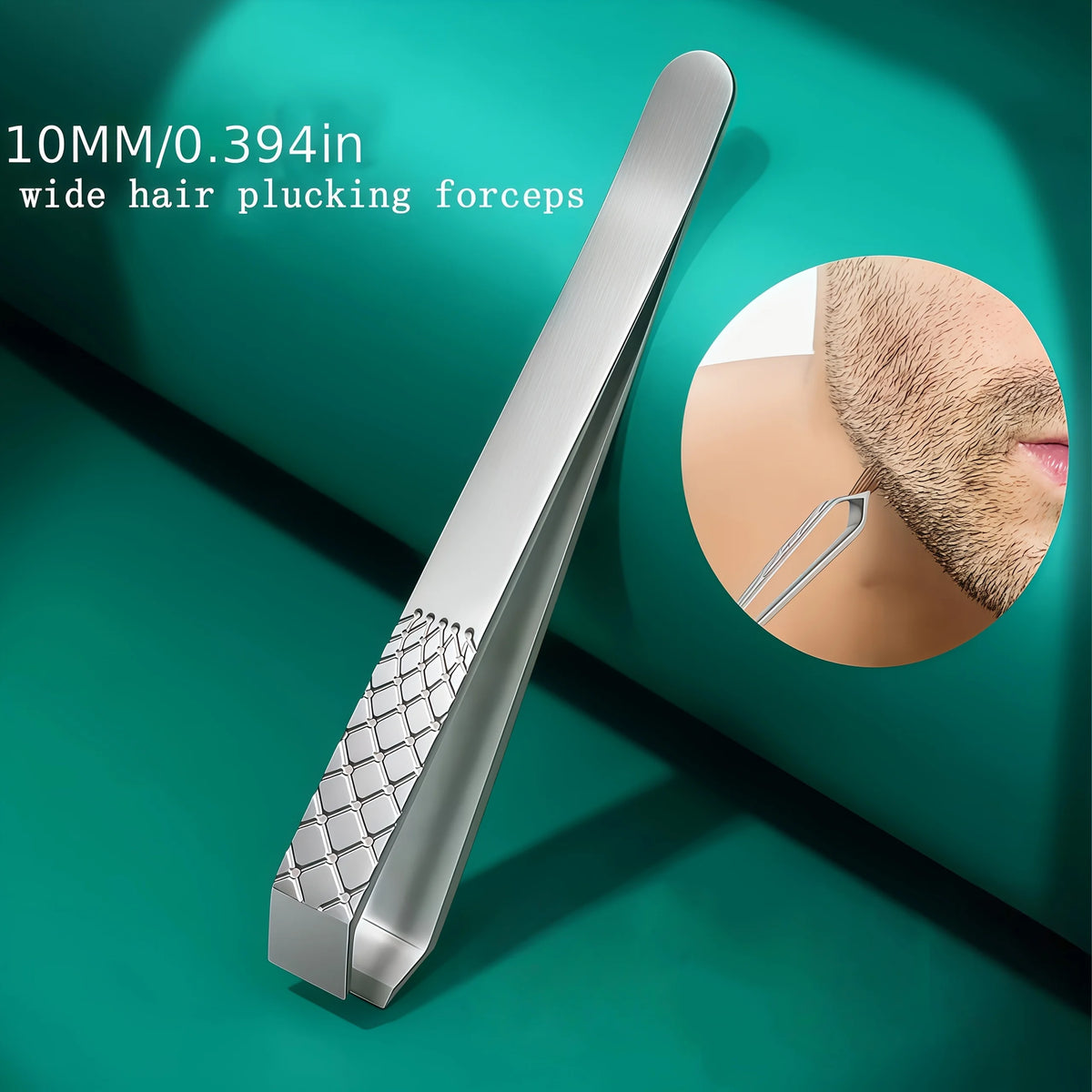 Ouriner 10mm Stainless Steel Eyebrow Tweezer – Men & Women Eyebrow Tweezer PLUSH