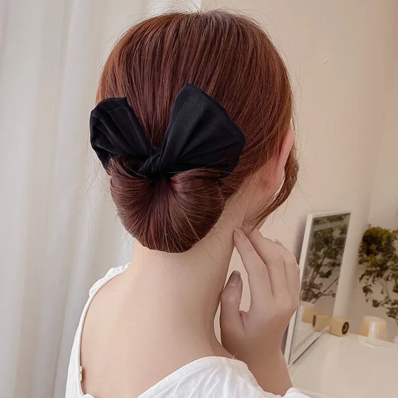 Multicolor Bun Maker Ponytail Holder – Korean Hair Accessory Hair Bun Maker PLUSH