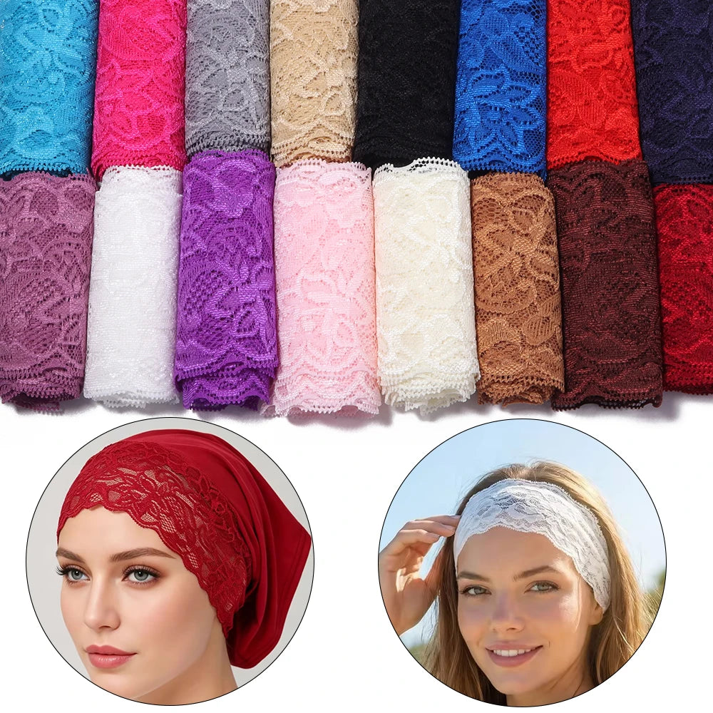 8cm Elastic Floral Lace Trim 2 Yards – DIY Sewing & Crafts Elastic Lace Trim PLUSH