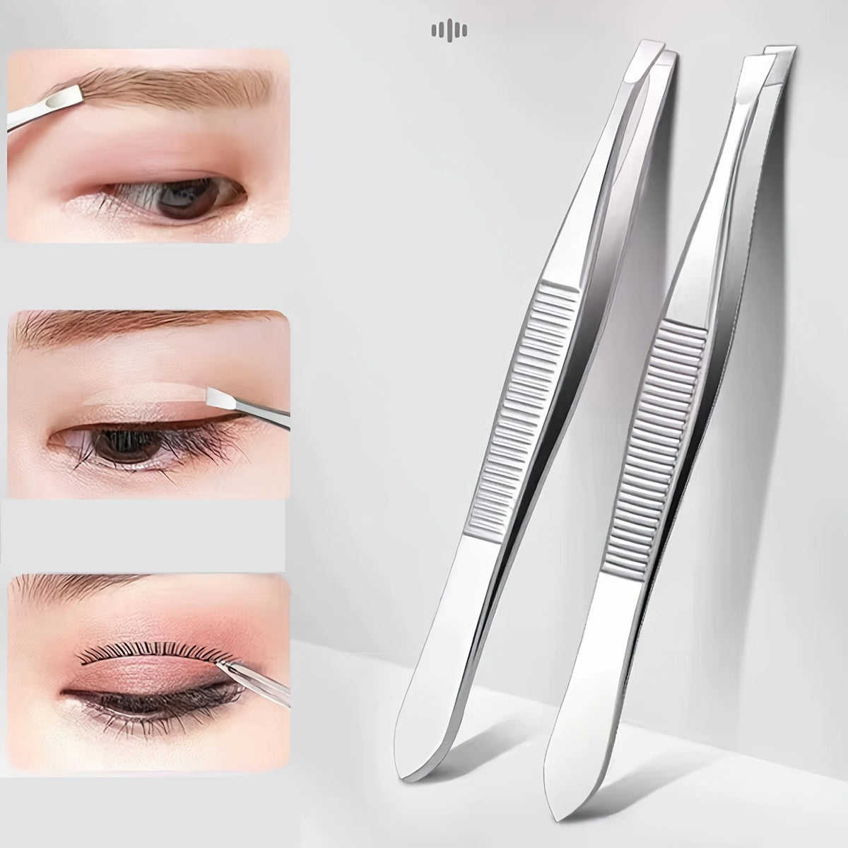 Precision Slant Tip Eyebrow Tweezers for Men & Women Eyebrow Tweezers PLUSH