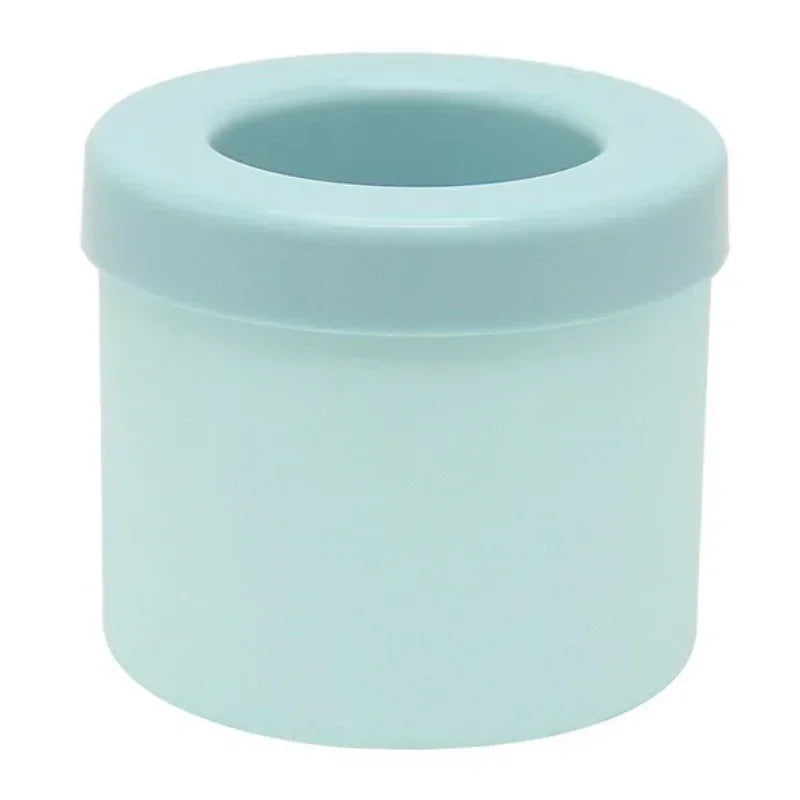 Silicone Ice Bucket Cup Mold – Creative Ice Cube Tray Maker Silicone Ice Mold PLUSH Blue
