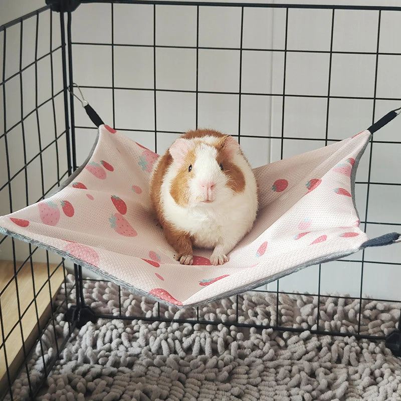Small Pet Hammock – Breathable Ice Silk for Hamsters & More Small Pet Hammock PLUSH C S