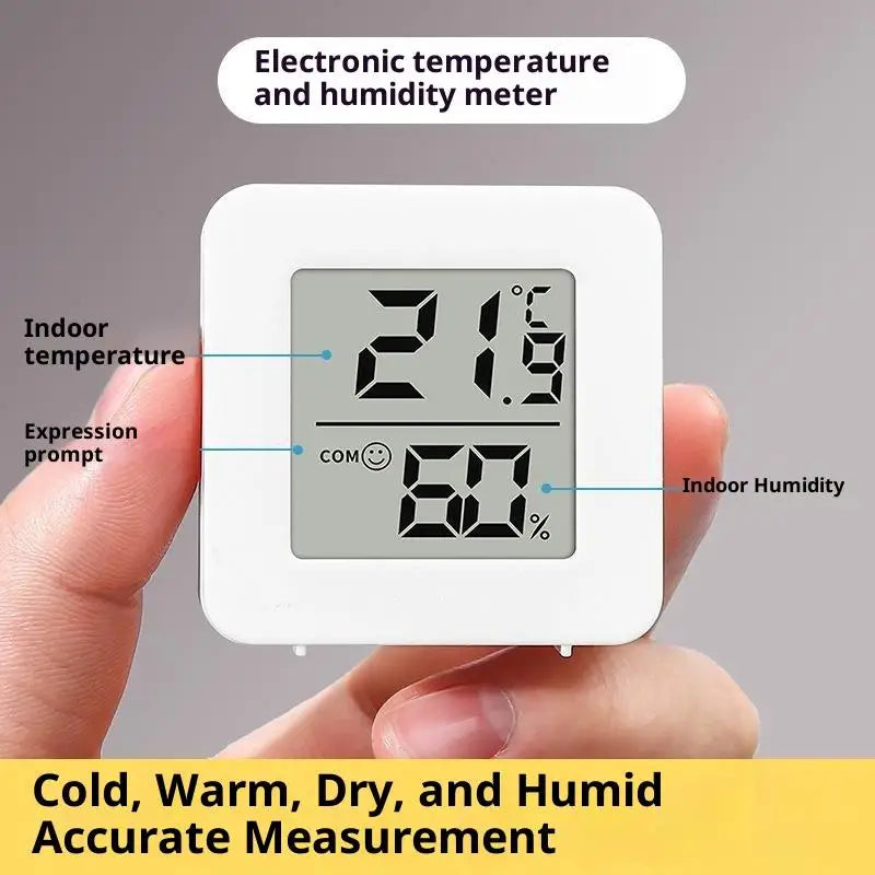 Mini LCD Digital Hygrometer – Indoor Temp & Humidity Gauge Digital Hygrometer PLUSH