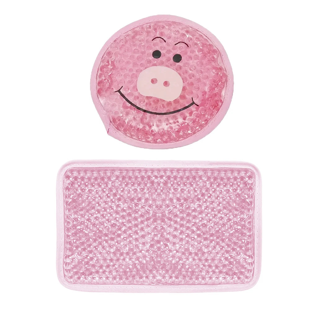 Reusable Hot & Cold Gel Pack – Flexible Compress & Heating Pad Hot Cold Gel Pack PLUSH Pink Set