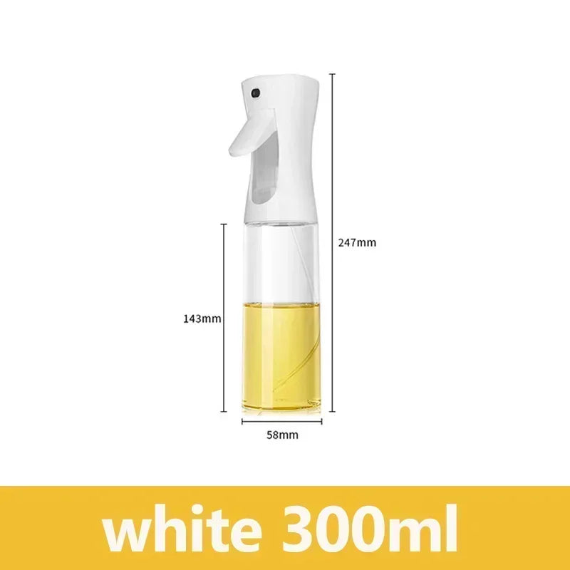 Oil Spray Bottle 200/300/500ml – Kitchen & BBQ Olive Oil Mister Oil Spray Bottle PLUSH White 300ml