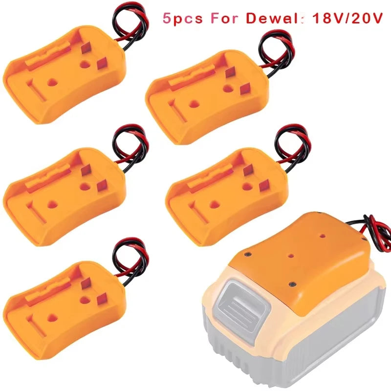 ZWINCKY 3/5pcs DeWalt 18V/20V Battery Adapter – 12AWG Connector Battery Adapter PLUSH
