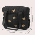 Black Bear Stroller Organizer Bag – Large Capacity for Moms Stroller Organizer Bag PLUSH Black