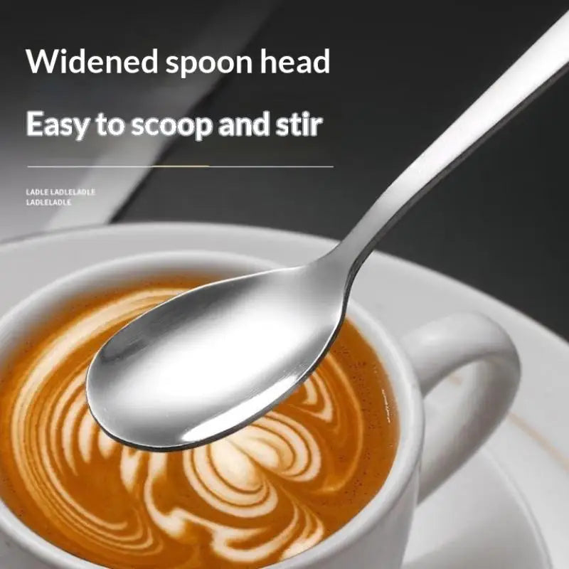 Stainless Steel Coffee Spoon with Ceramic Handle – 1pc Coffee Spoon PLUSH
