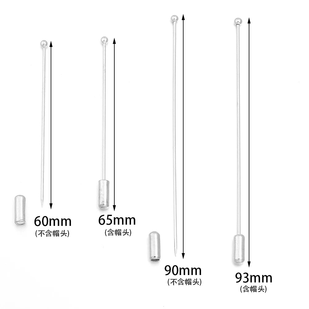 10pcs Rhodium Copper Safety Pins – DIY Brooch Jewelry Findings Jewelry Findings Pins PLUSH