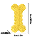 Bone-Shaped Dog Chew Toy – Rubber Teeth Cleaning Stick Dog Chew Toy PLUSH yellow
