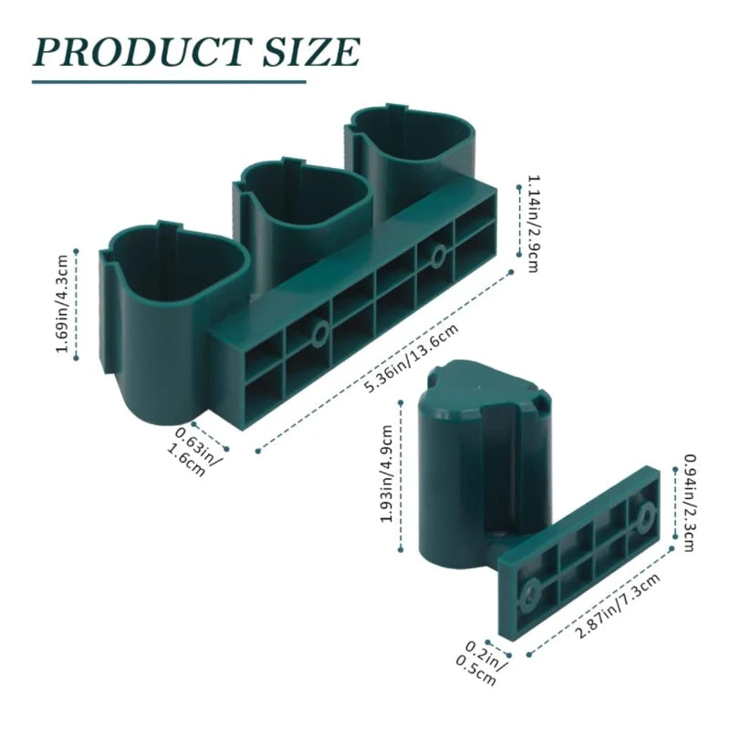 Wall Mount Battery Rack for Makita Milwaukee Bosch 10.8V 12V Battery Storage Rack PLUSH