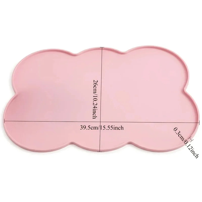Silicone Pet Feeding Mat for Cats & Dogs – Waterproof Bowl Mat Pet Feeding Mat PLUSH