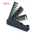 3-in-1 Folding Pocket Comb – Wide Tooth Beard Barber Comb Hair Styling Comb PLUSH 3 in 1