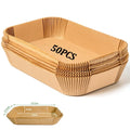 50–200pcs Disposable Rectangle Air Fryer Liner Baking Paper Mats Air Fryer Liner Paper PLUSH 50Pcs