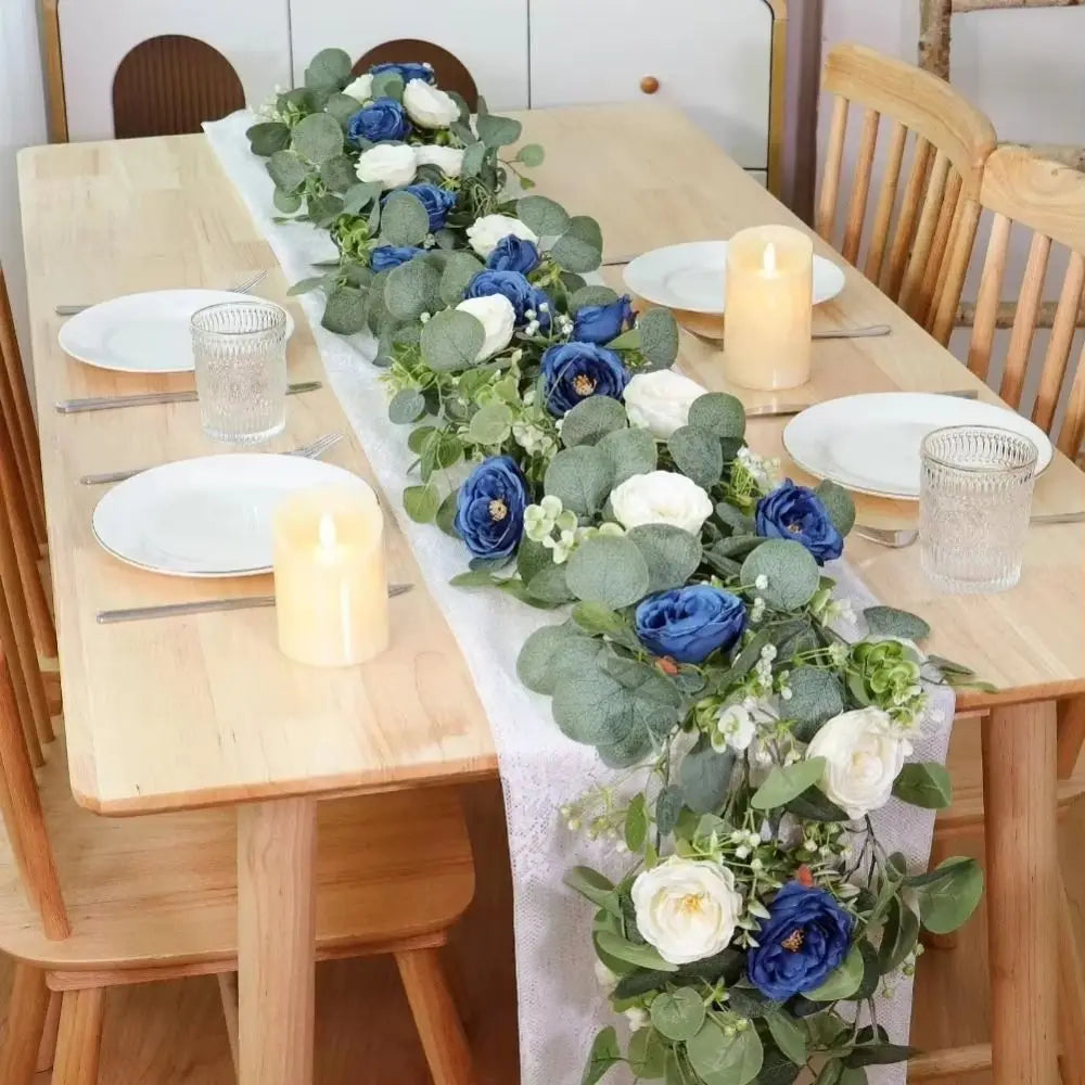 180cm Artificial Flower Vine Garland – Lifelike Hanging Plant Artificial Flower Garland PLUSH
