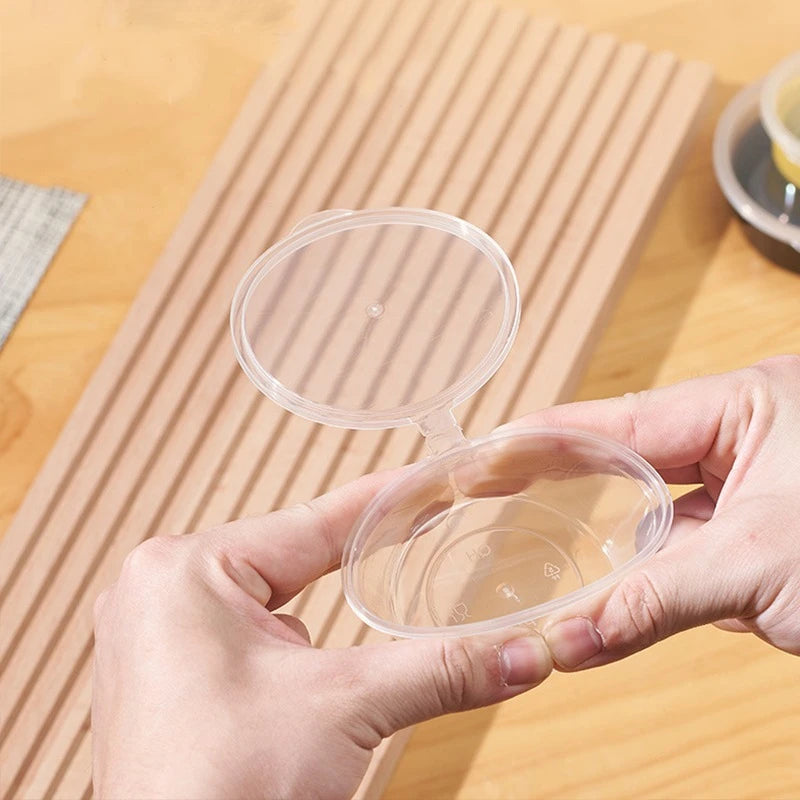 Plastic Sauce Jars with Lids – Leak-Proof 20/50/100pcs Cups Sauce Storage Cups PLUSH