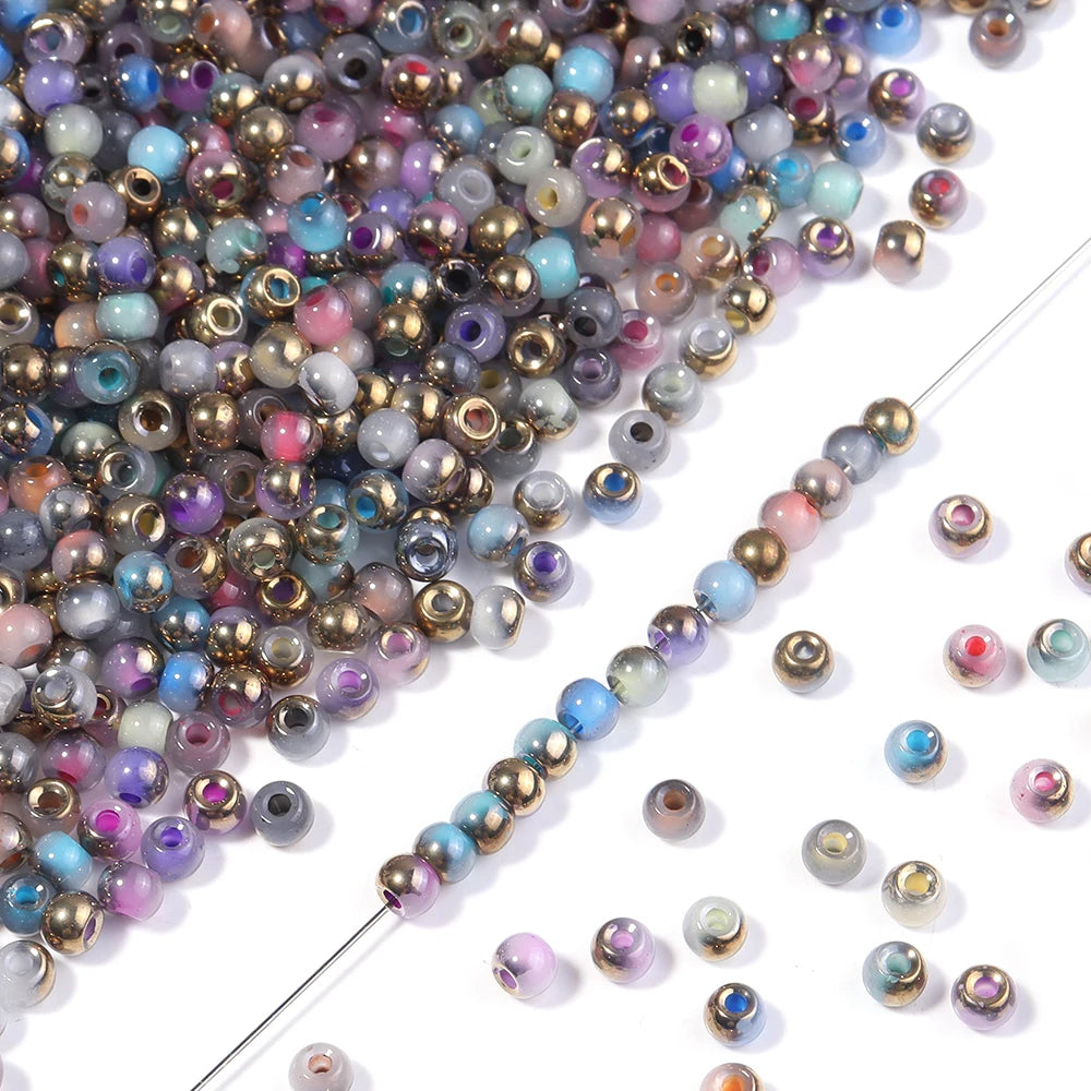 4mm Colorful Glass Seed Beads 30g – DIY Jewelry Spacer Beads Glass Seed Beads PLUSH