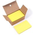 100pcs Blank Kraft Paper Cards 54x88mm – Notes, Tags & Invites Blank Kraft Paper Cards PLUSH Yellow