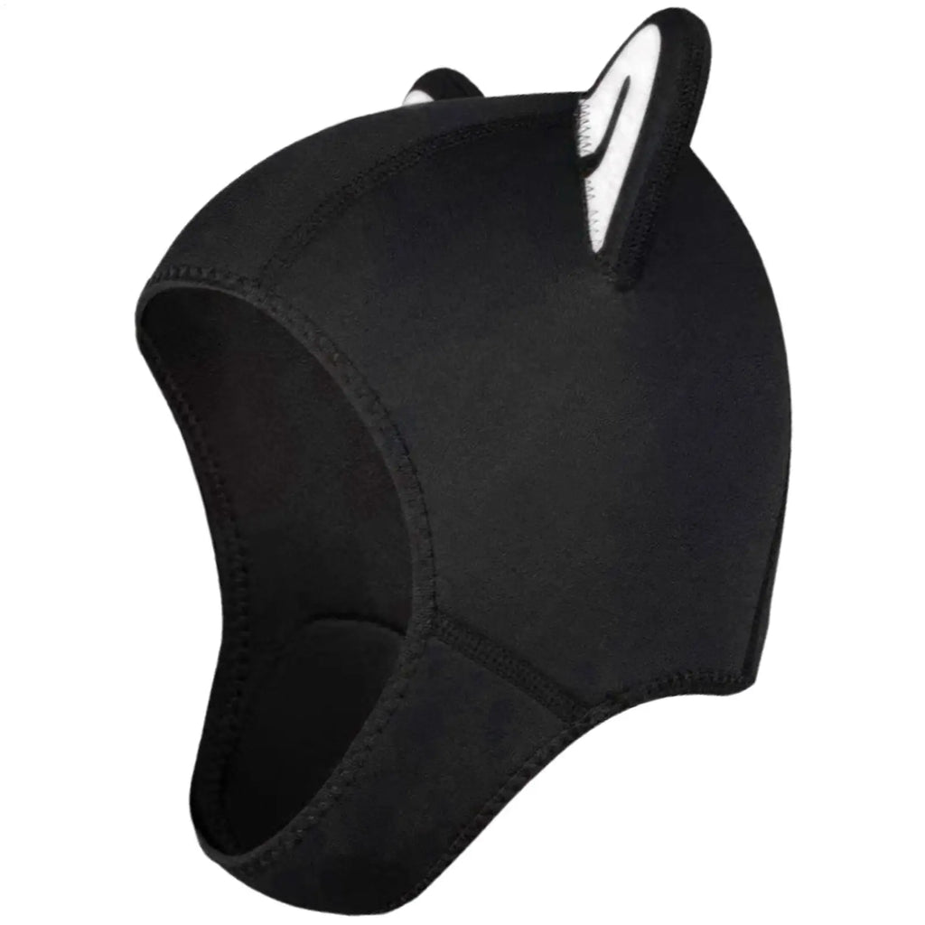 Women's Cat Ear Neoprene Diving Hood with Chin Straps Neoprene Diving Hood PLUSH