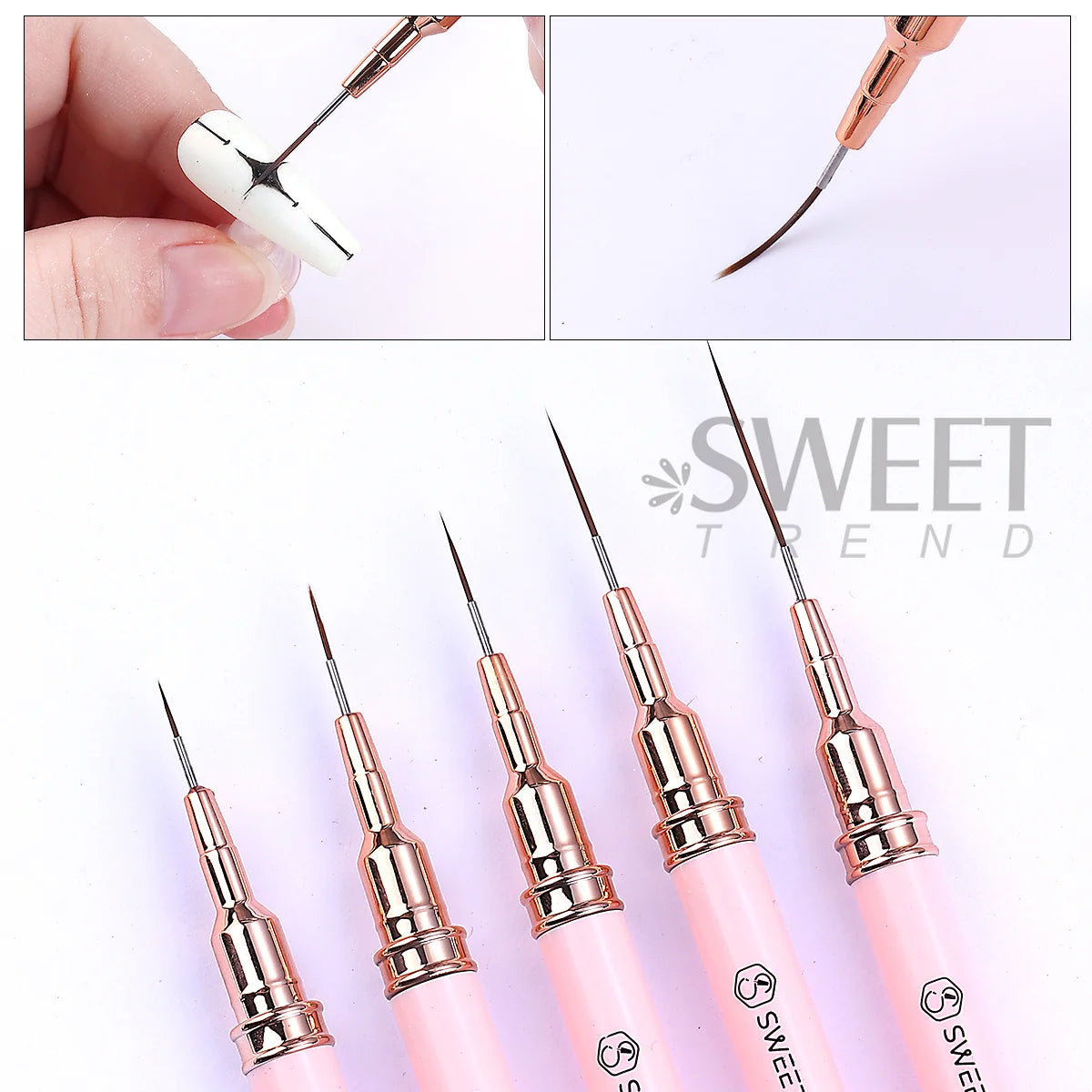 Silicone Nail Practice Mat & Liner Pen Set | Manicure Training Nail Art Practice Set PLUSH
